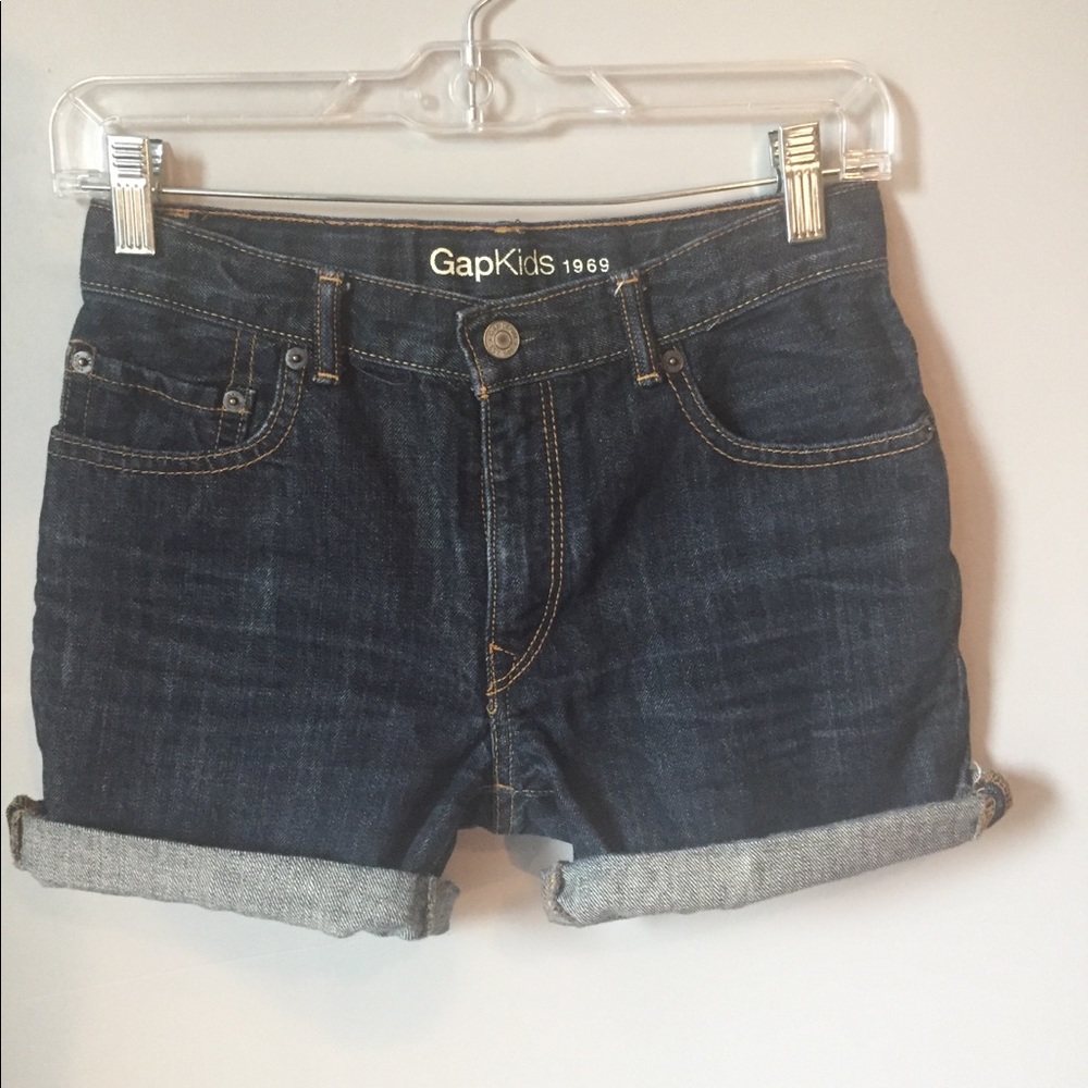 Gap Kids denim mid-rise shorts Sz 14